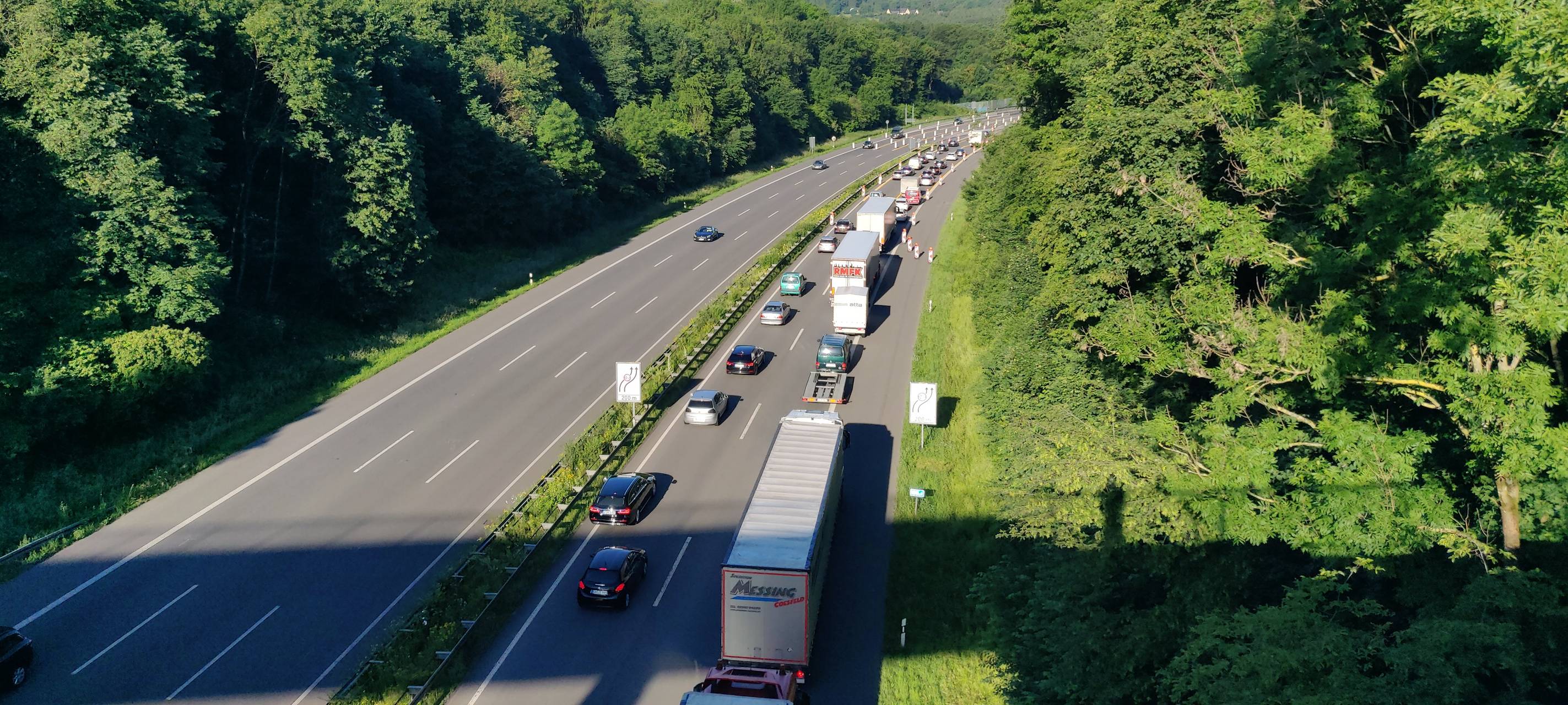 Stau auf der Autobahn